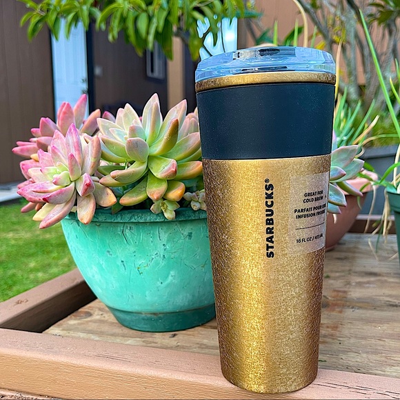 💛New Starbucks stainless steel cold brew cup 🖤 - Picture 1 of 11